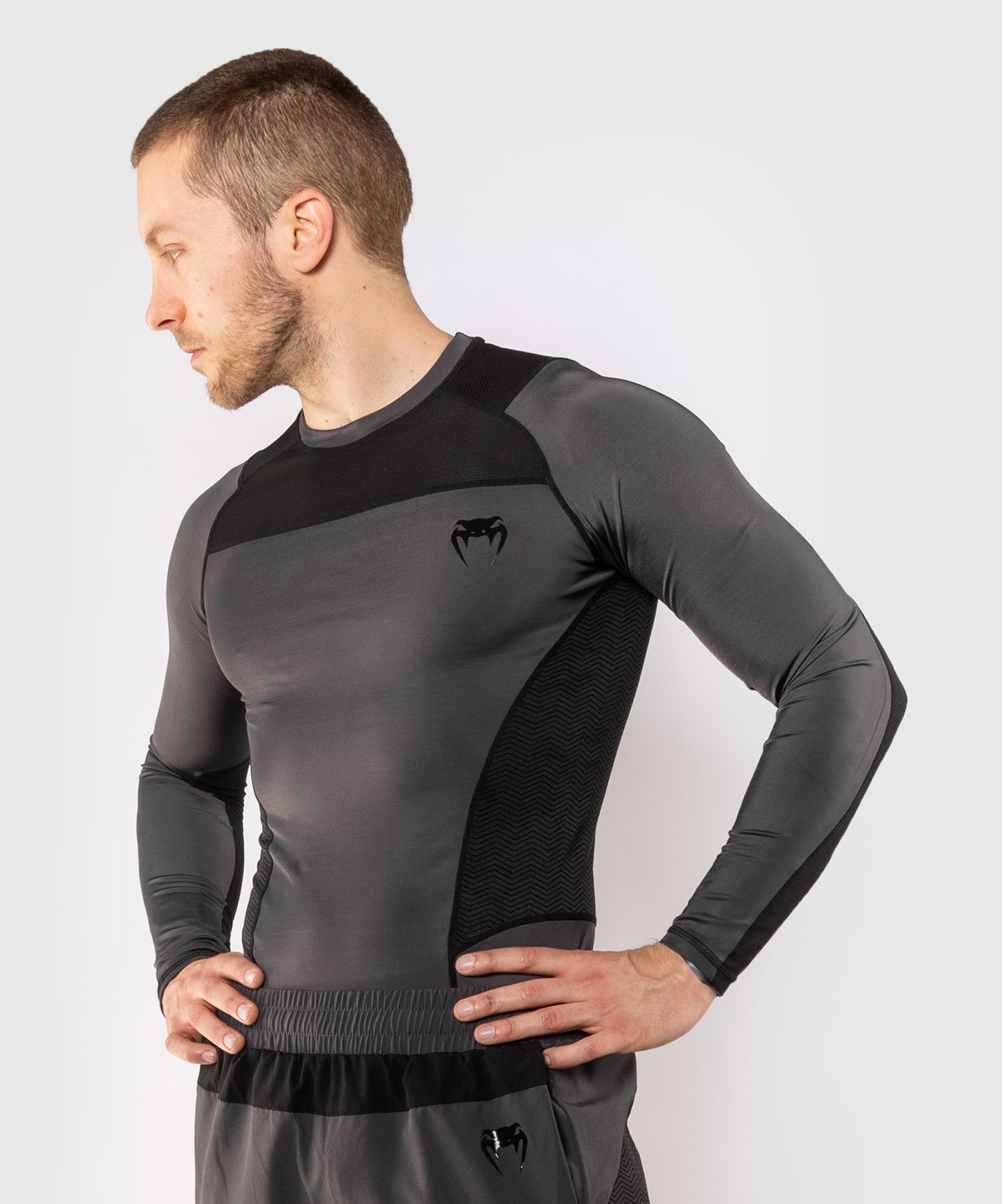 Venum G-Fit ラッシュガード - 長袖 - グレー/ブラック