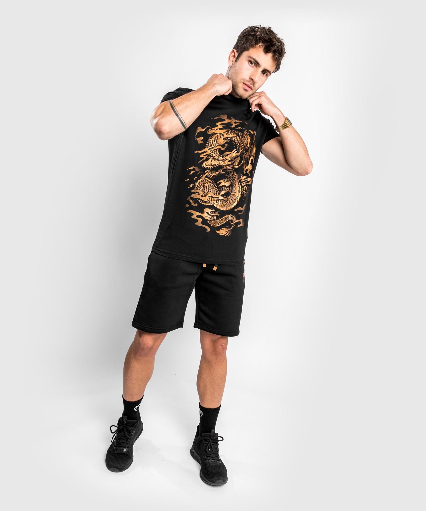 Venum Dragon's Flight Tシャツ - ブラック/ブロンズ
