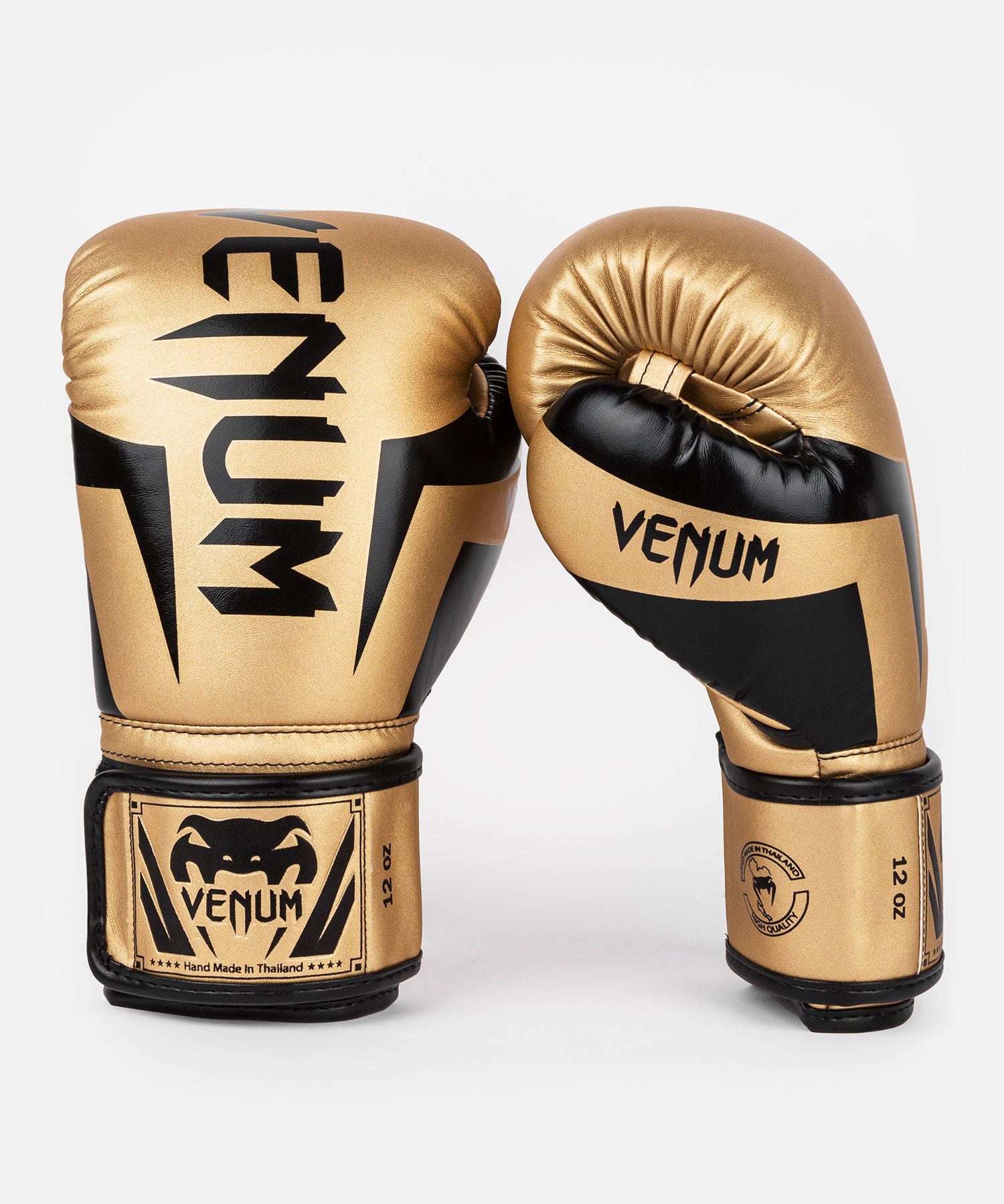 Venum Elite ボクシンググローブ - ゴールド/ブラック