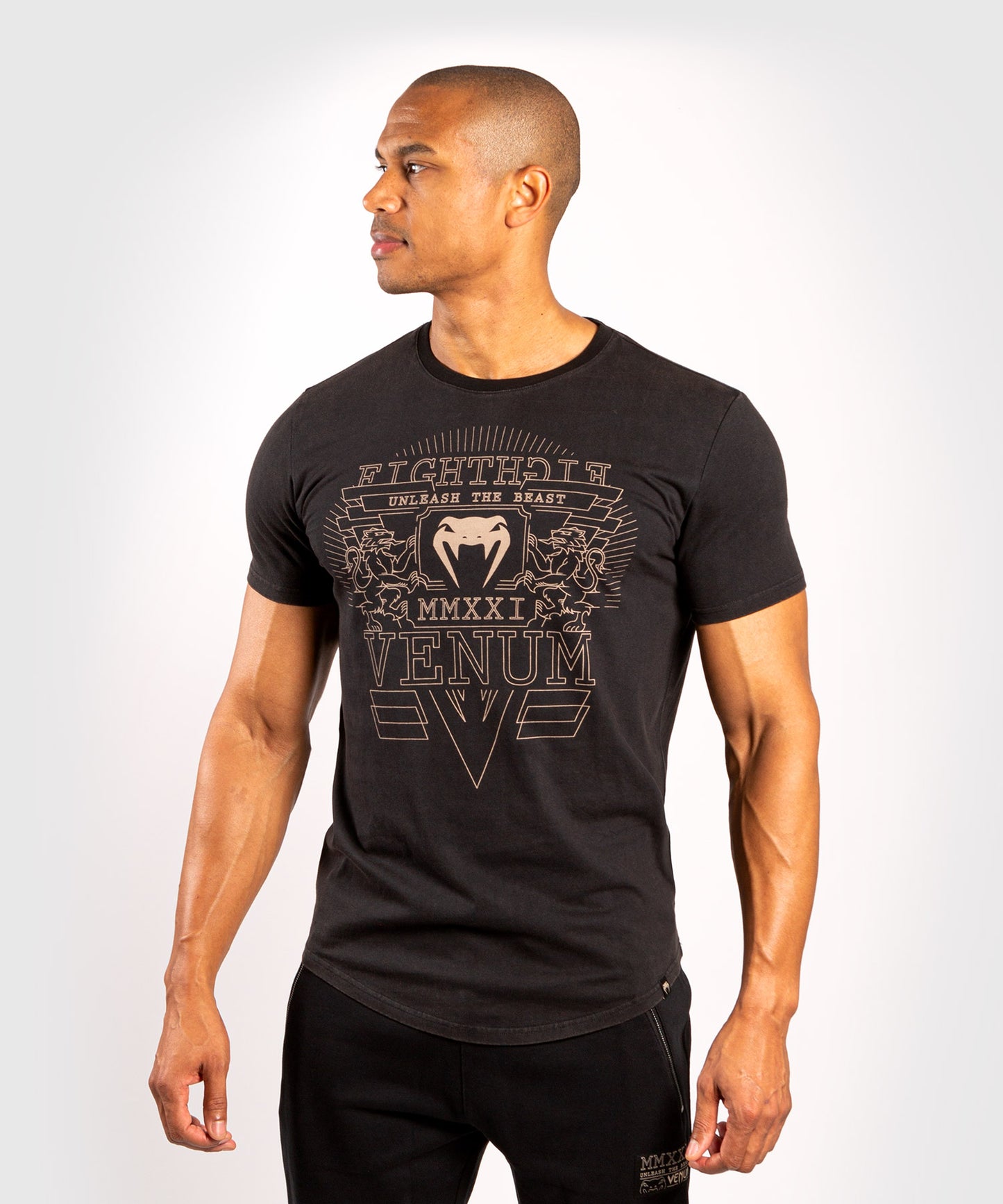 Venum ライオンズ21 Tシャツ - ブラック/サンド
