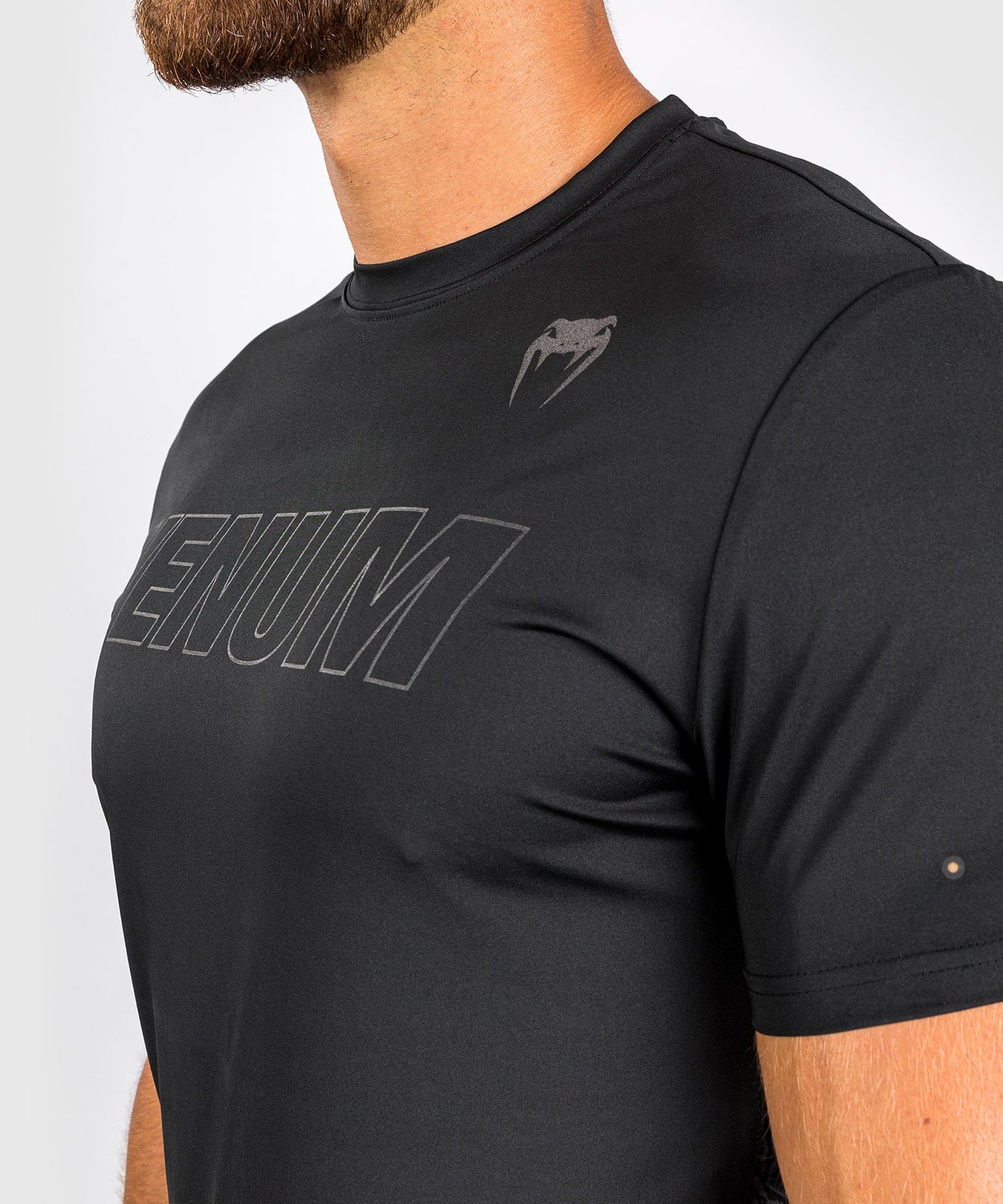 Venum Classic Evo Dry Tech Tシャツ - ブラック/ブラック 反射性