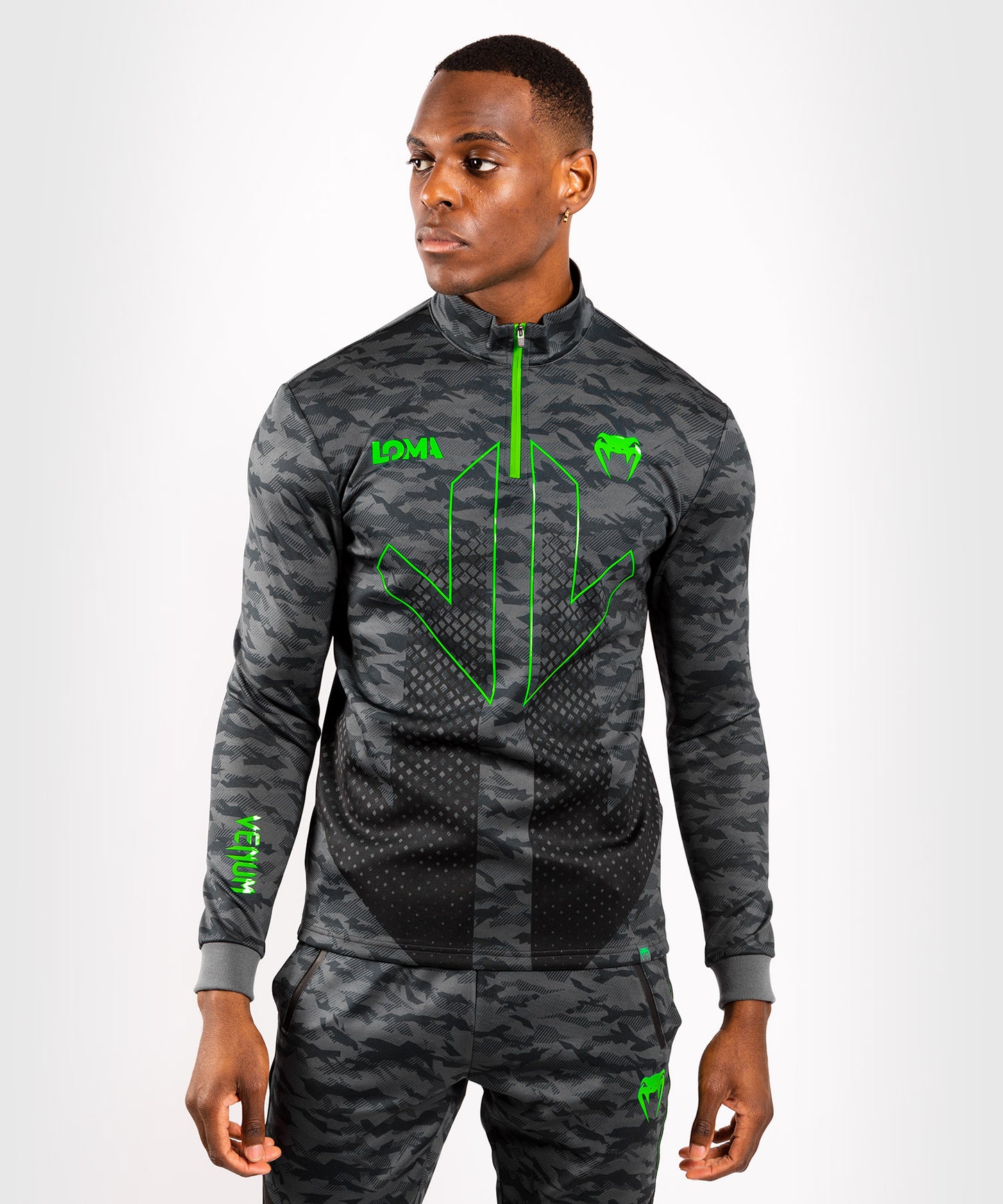 Venum Arrow Collared Zip スウェットシャツ（LOMA を象徴するコレクション） - 迷彩柄