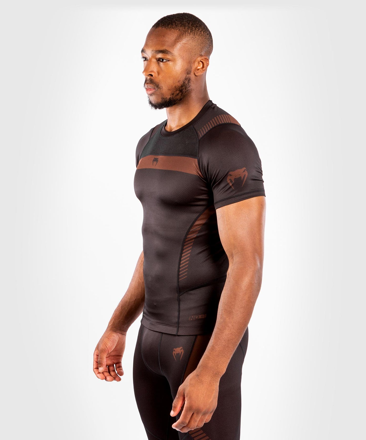 Venum No Gi 3.0コンプレッション T シャツ - 半袖 - 黒 / ブラウン