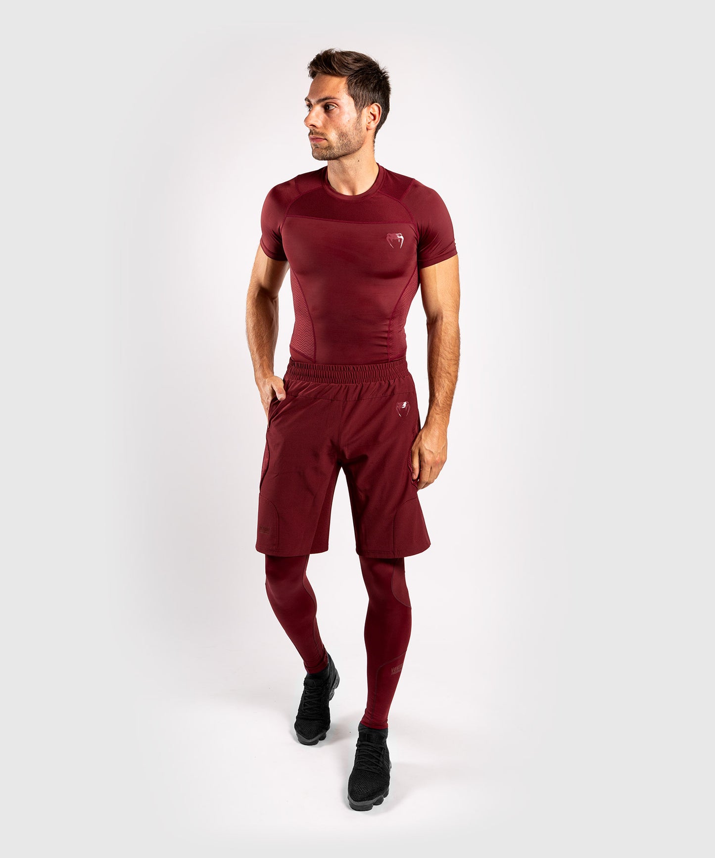 Venum G-Fit ラッシュガード - 半袖 - ボルドー