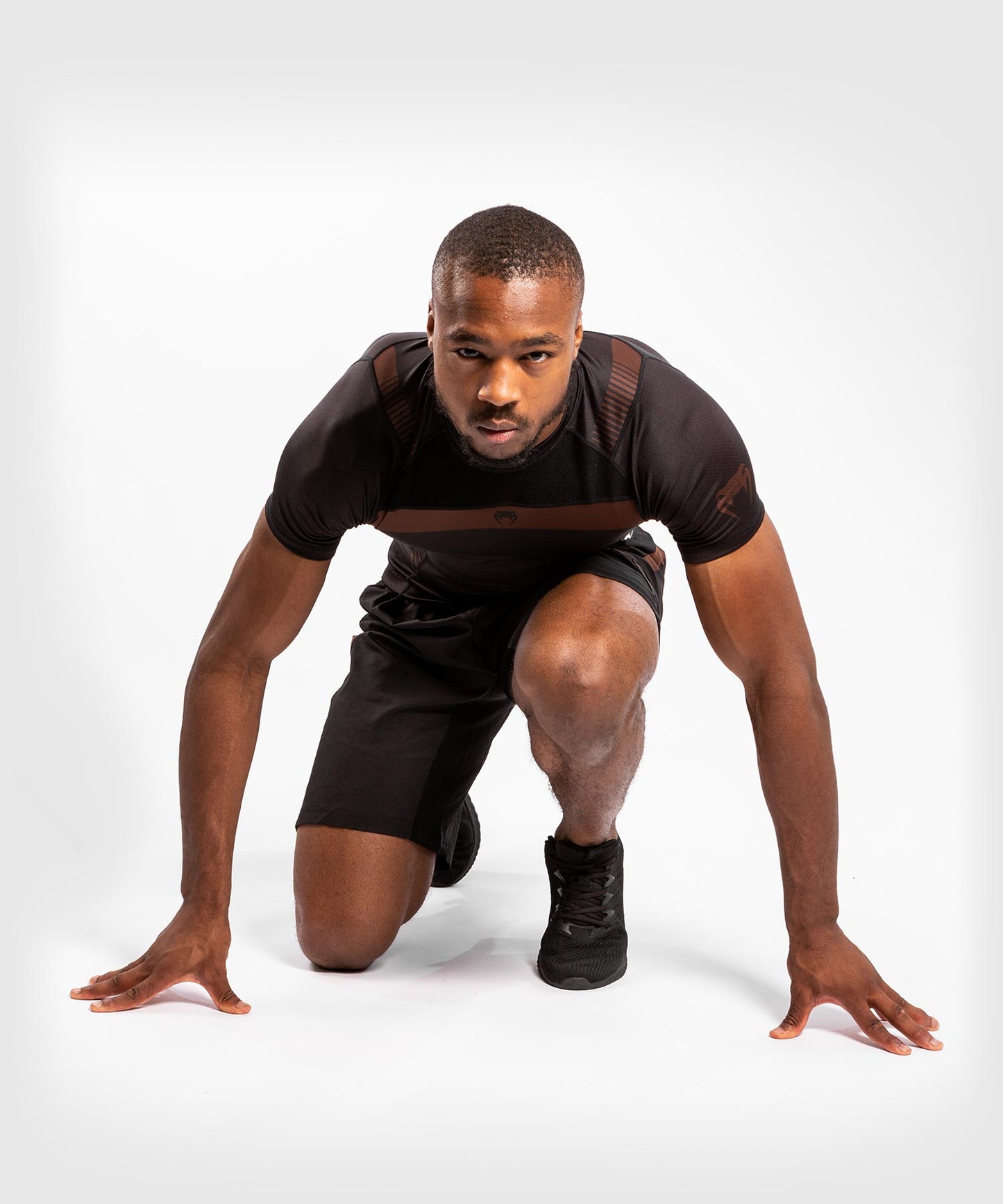 Venum No Gi 3.0コンプレッション T シャツ - 半袖 - 黒 / ブラウン