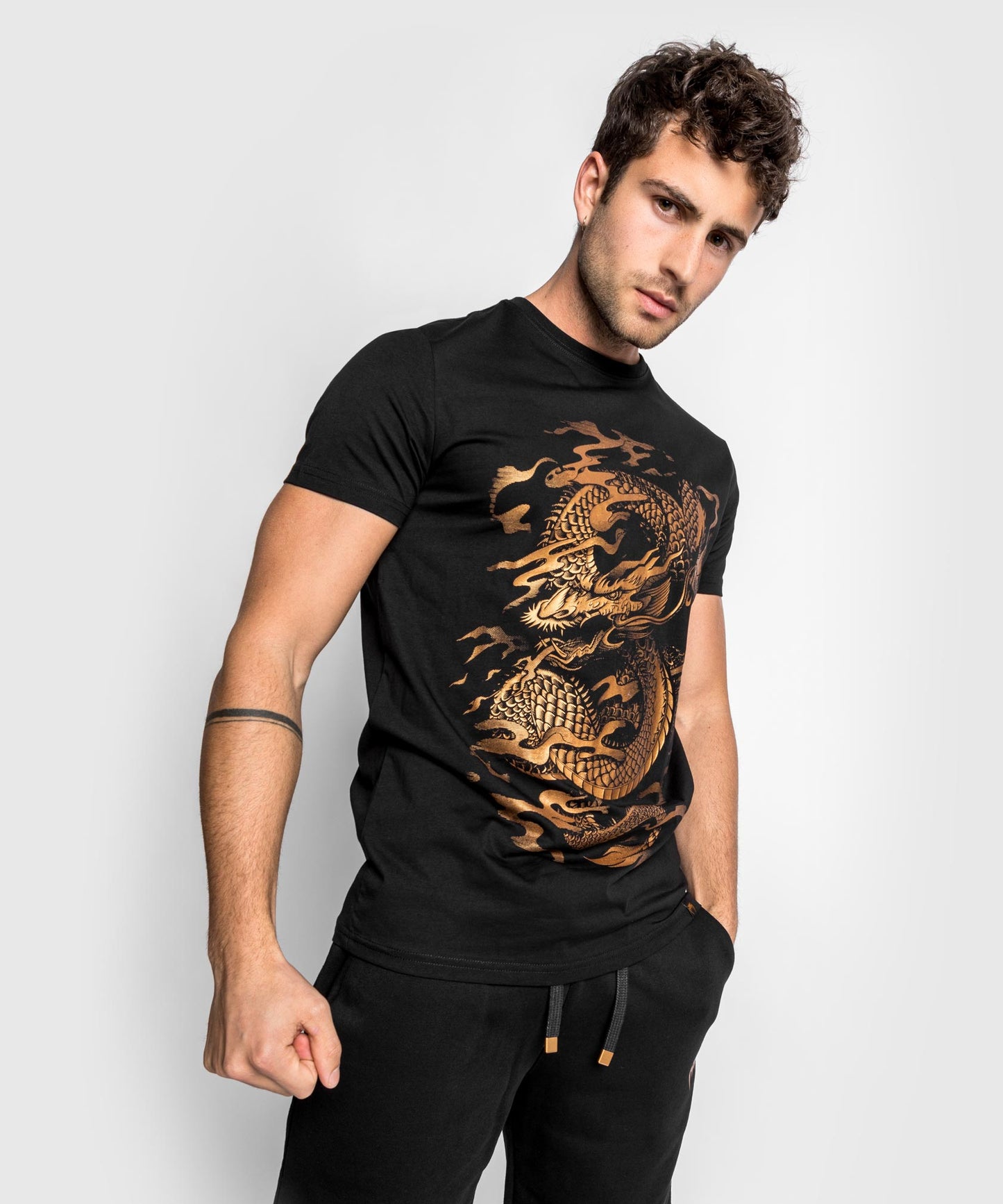 Venum Dragon's Flight Tシャツ - ブラック/ブロンズ