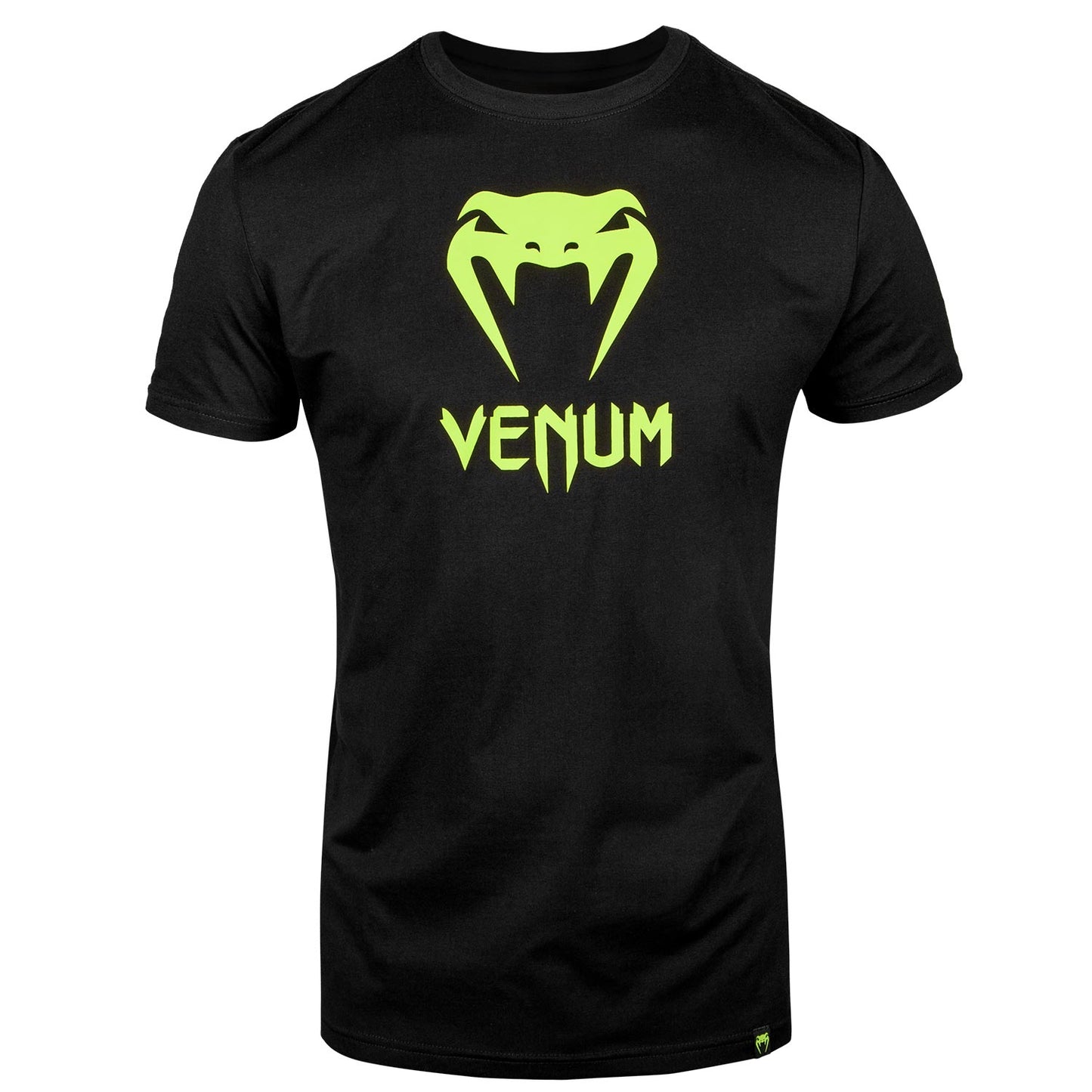 Venum Classic Tシャツ - ブラック/ネオ・イエロー