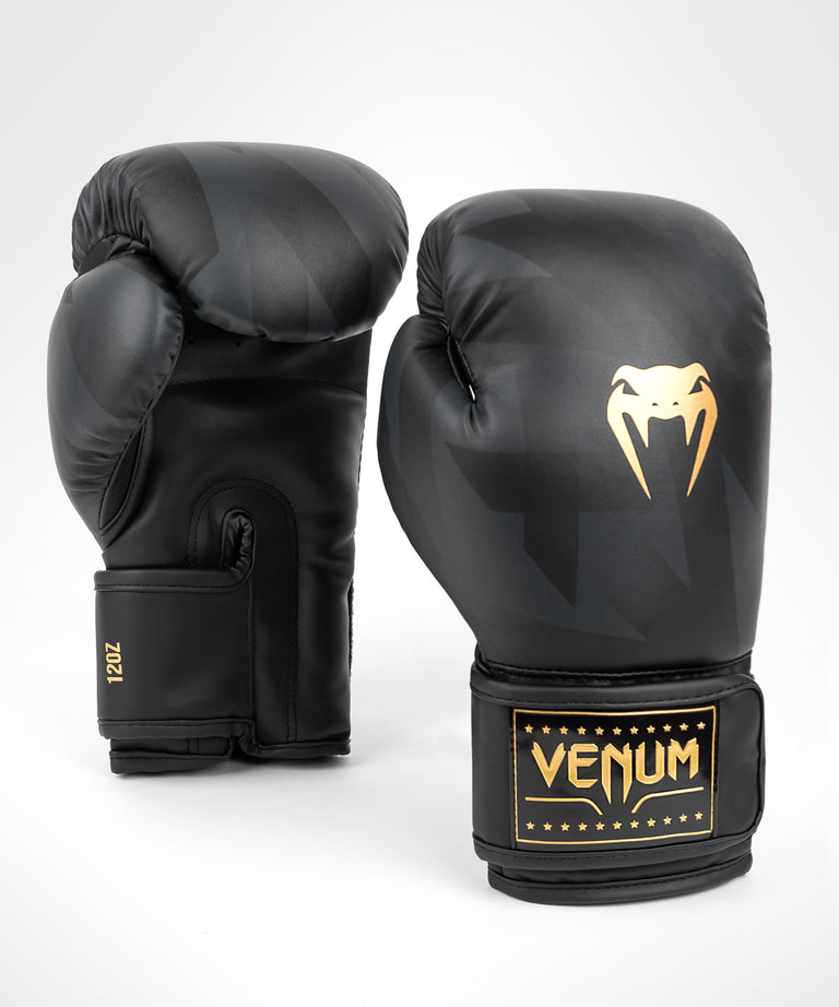 Venum Gladiator 5.0 ボクシンググローブ - ブラック/シルバー