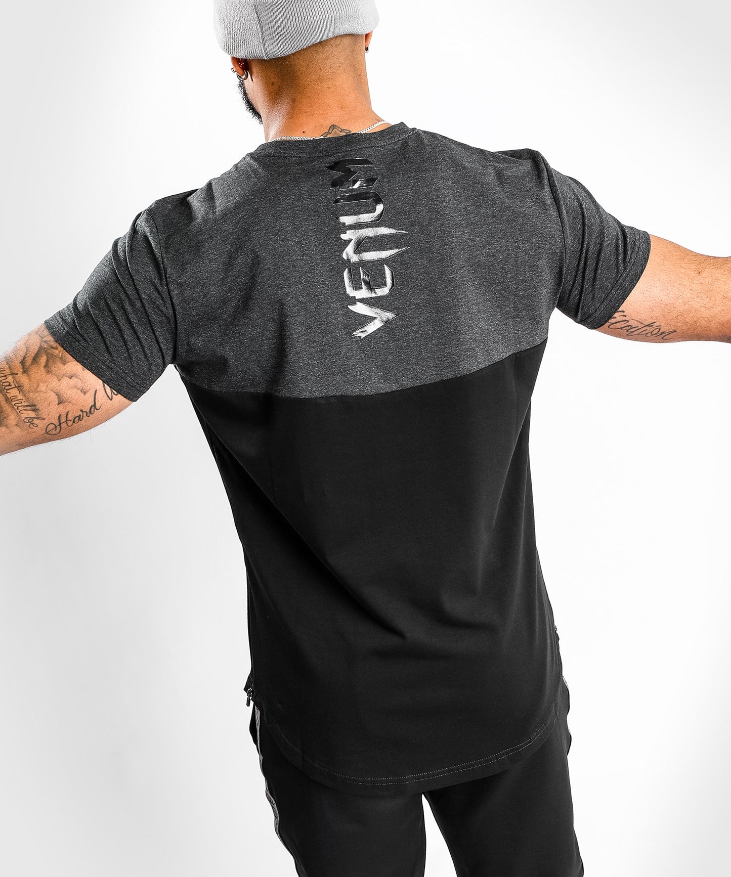 Venum Laser 2.0 Tシャツ - ブラック/ヘザーグレー