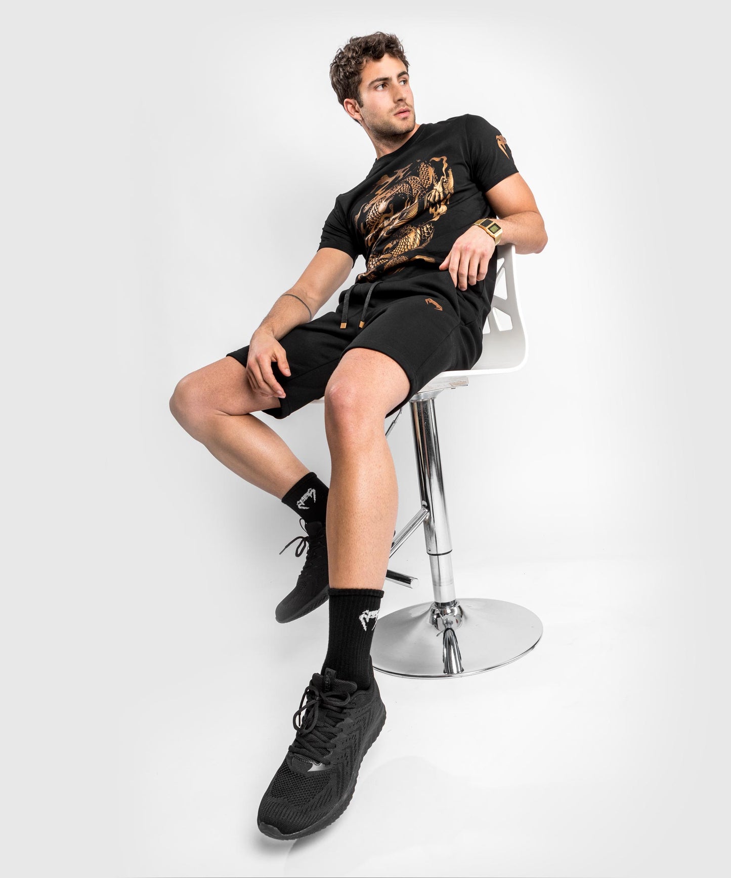 Venum Dragon's Flight Tシャツ - ブラック/ブロンズ