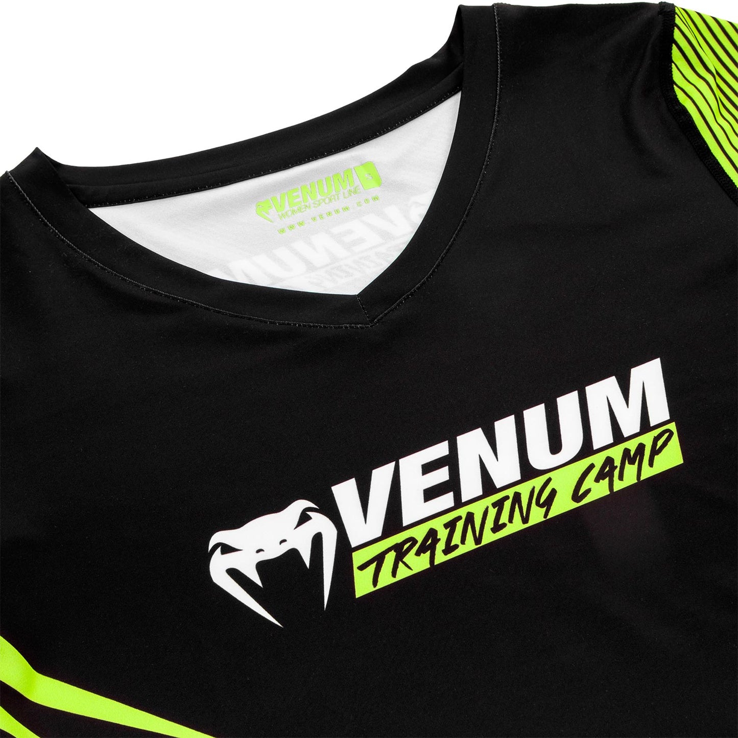 Venum Training Camp 2.0 レディース Tシャツ - ブラック/ネオイエロー
