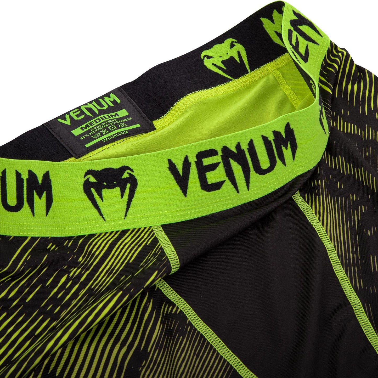 Venum Fusion コンプレッションショーツ - ブラック/イエロー