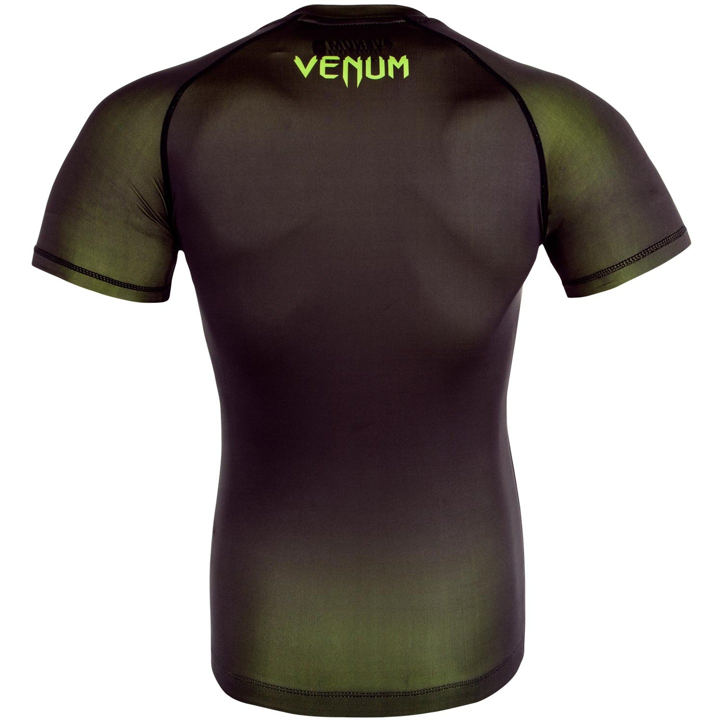 Venum Contender 3.0 コンプレッション Tシャツ - 半袖 - ブラック/ネオ・イエロー