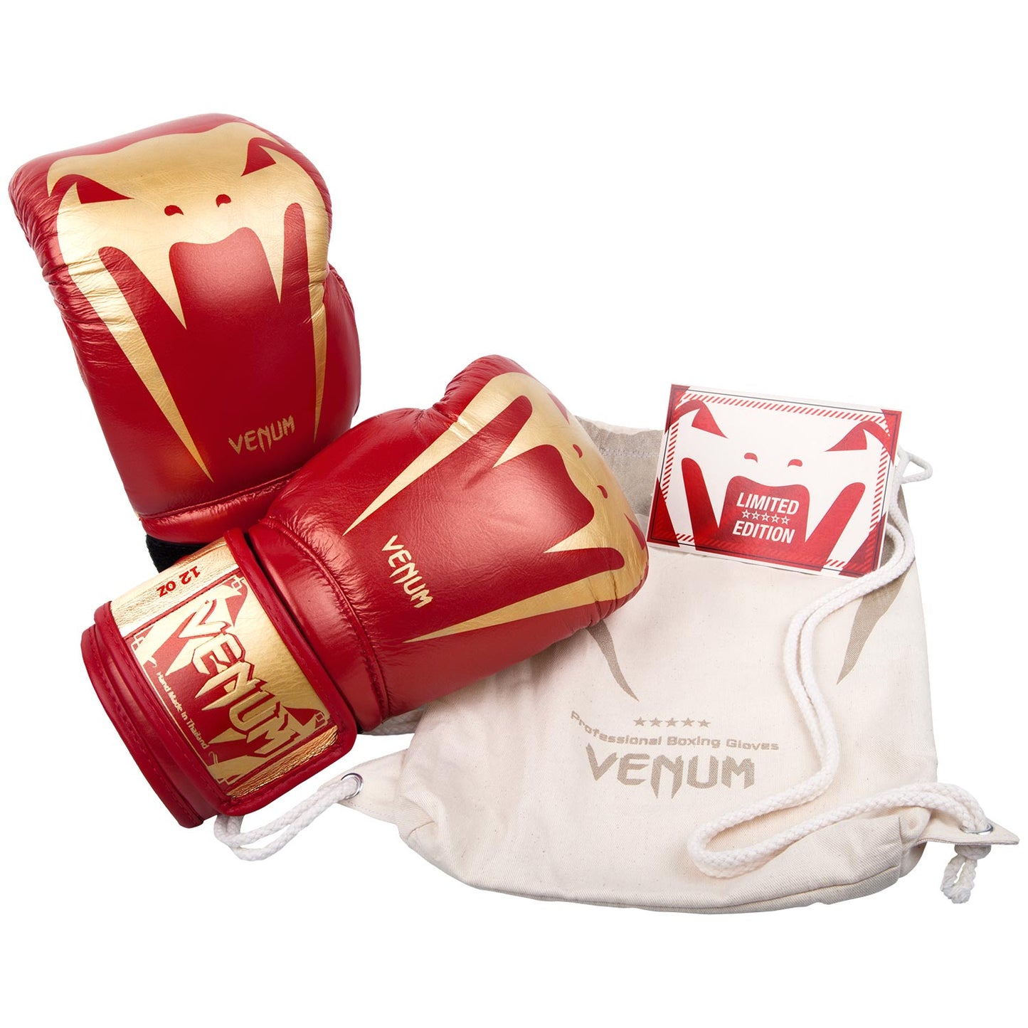 Venum Giant 3.0 ボクシンググローブ Blood & Gold - 限定エディション - ナッパレザー