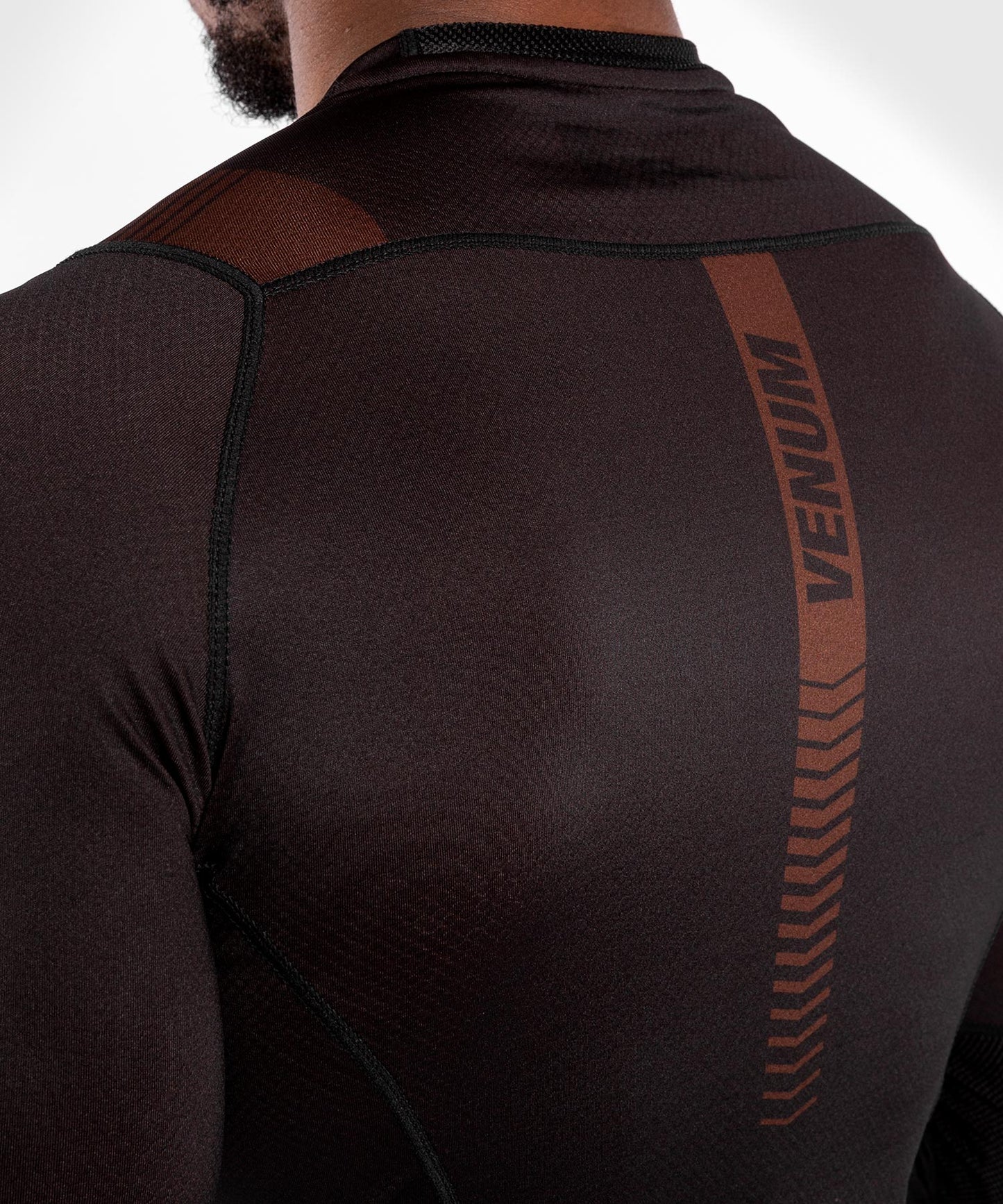 Venum No Gi 3.0コンプレッション T シャツ - 長袖 - ブラック/ブラウン