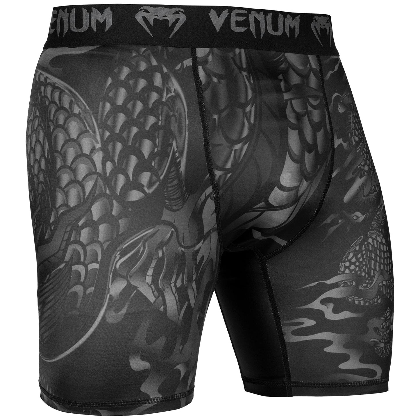 Venum Dragon's Flight コンプレッションショーツ - ブラック/ブラック