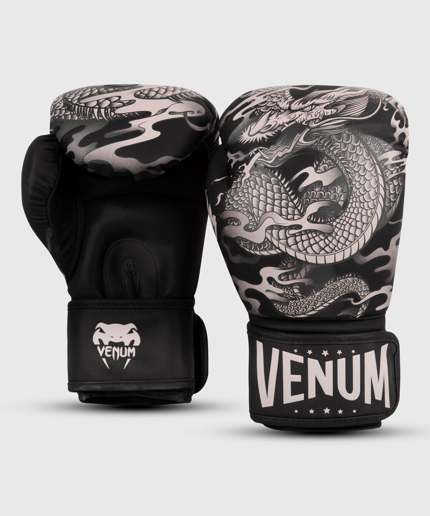Venum Dragon's Flight ボクシンググローブ - ブラック/サンド