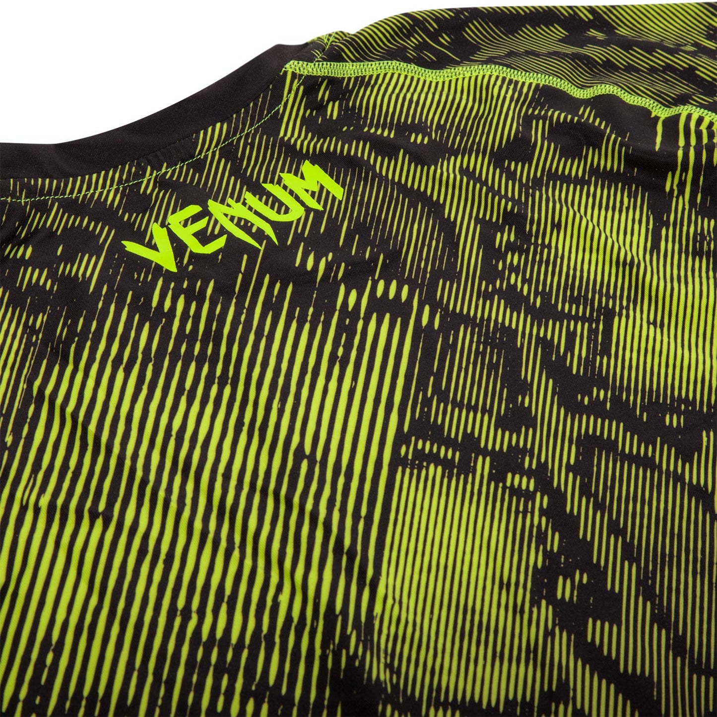 Venum Fusion コンプレッション Tシャツ（半袖） - ブラック/イエロー