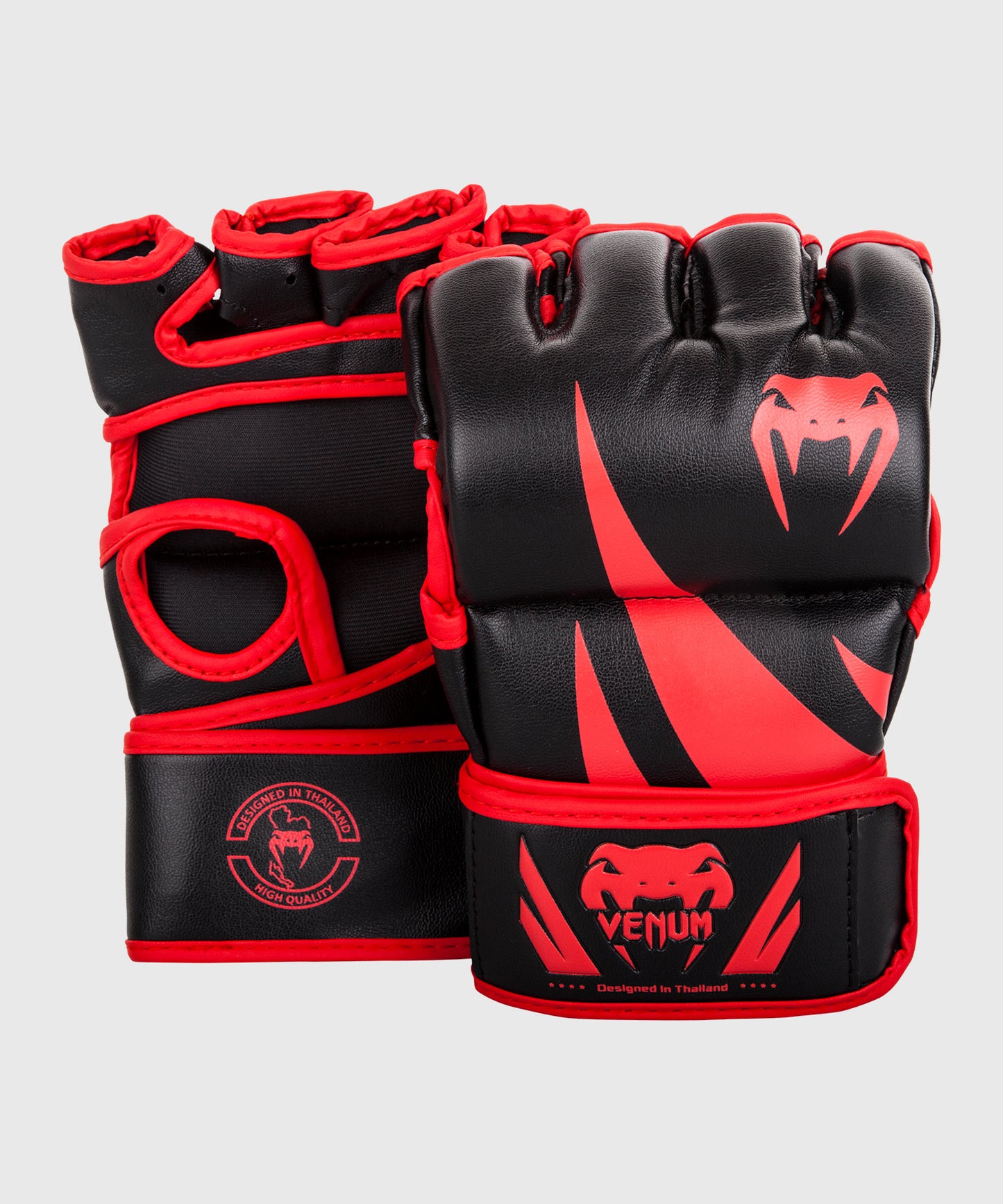 Venum Challenger MMA グローブ - 親指なし - ブラック/レッド