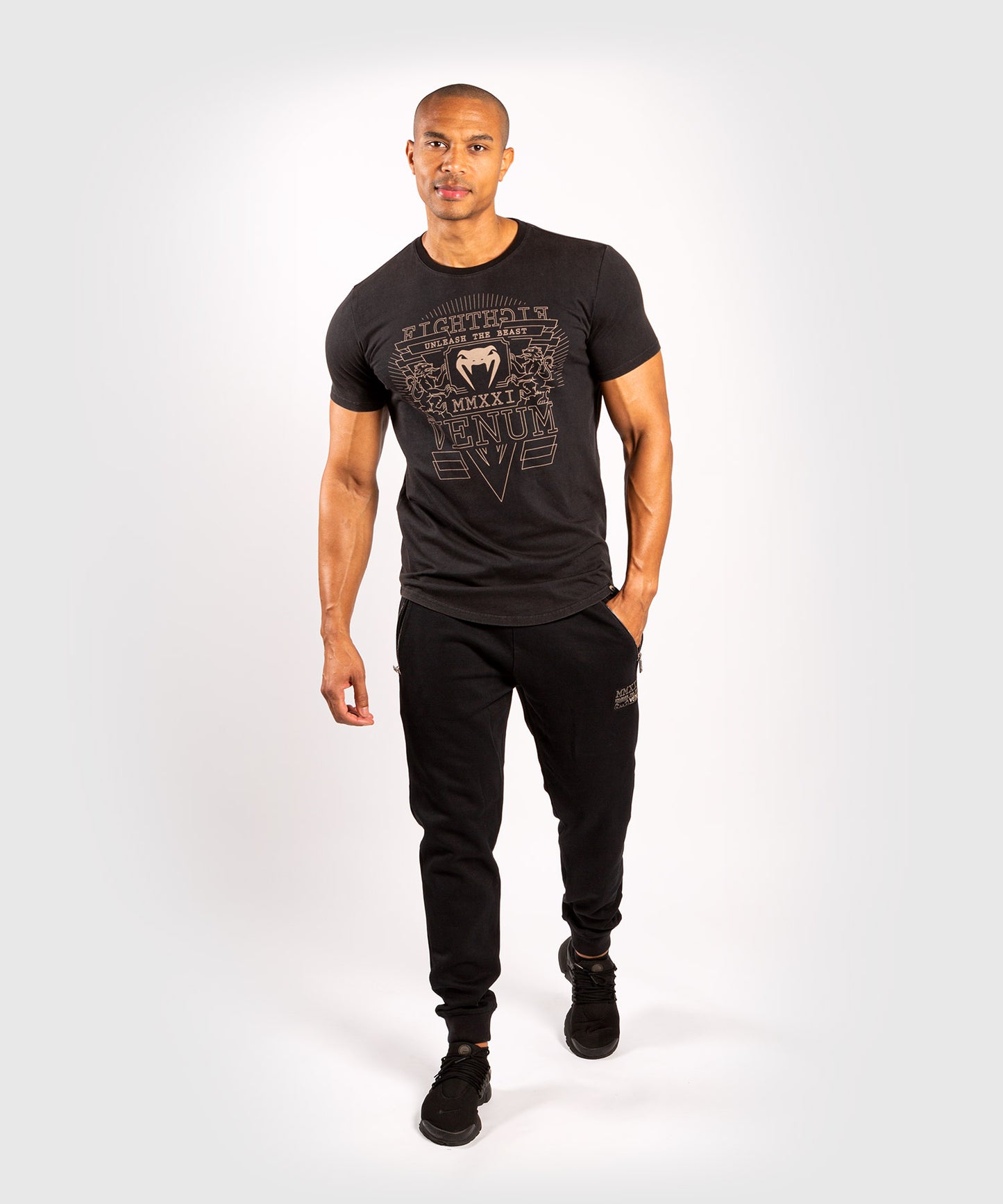Venum ライオンズ21 Tシャツ - ブラック/サンド
