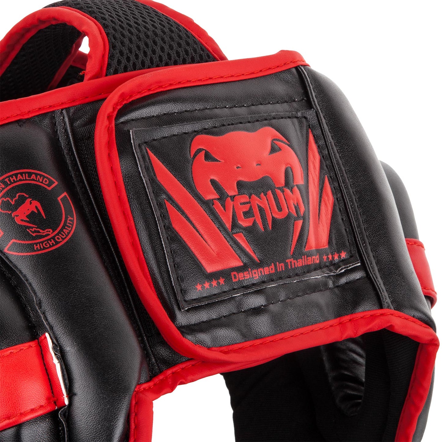 Venum Challenger オープンフェイスヘッドギア - ブラック/レッド