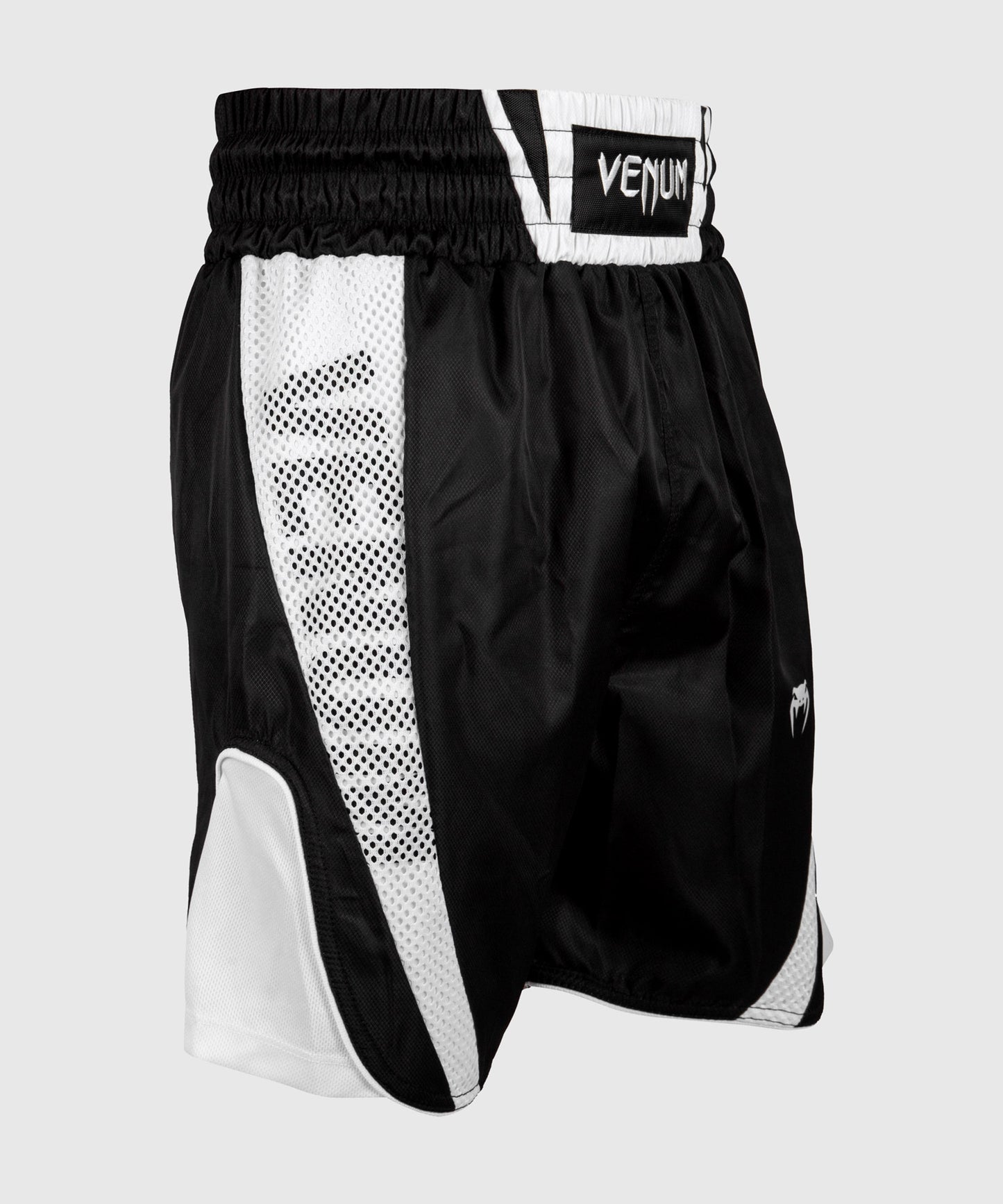 Venum Elite ボクシングショーツ - ブラック/ホワイト