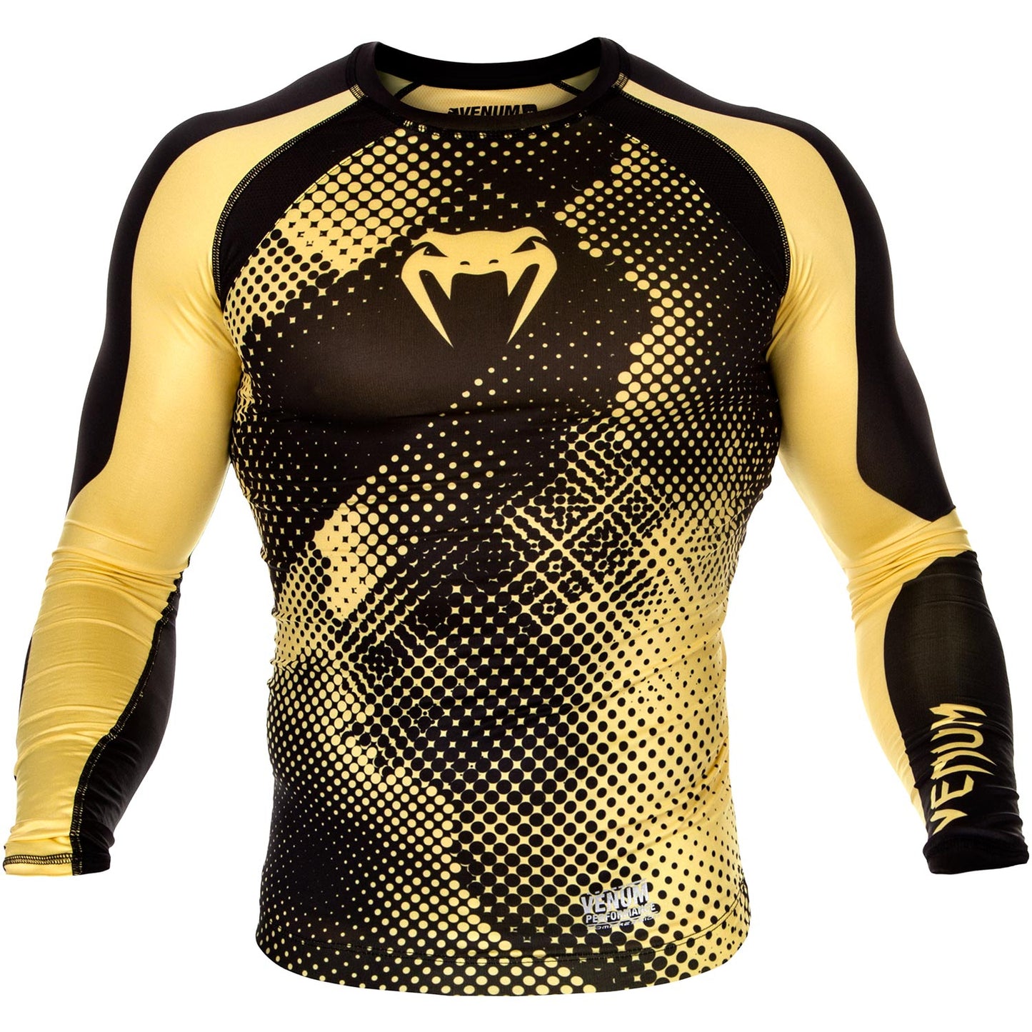 Venum Technical コンプレッション Tシャツ（長袖） - ブラック/イエロー