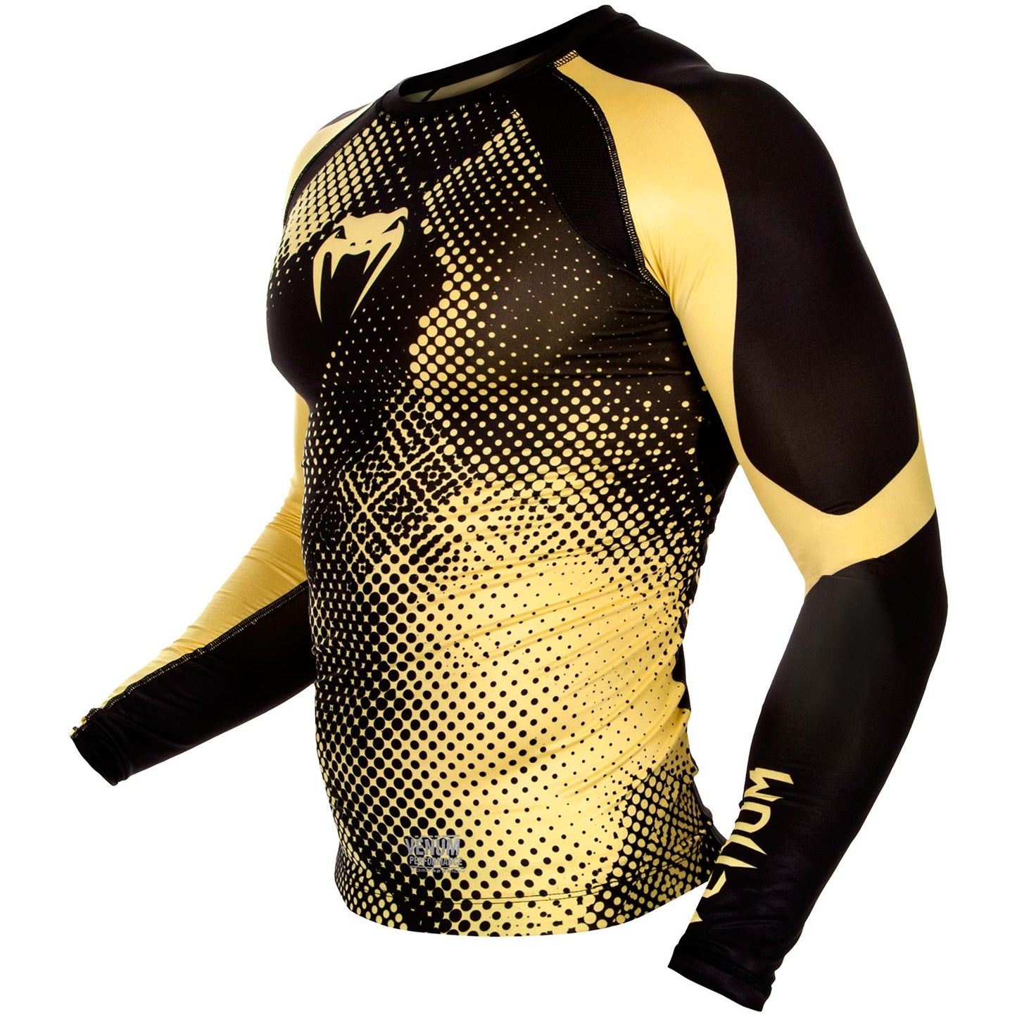 Venum Technical コンプレッション Tシャツ（長袖） - ブラック/イエロー