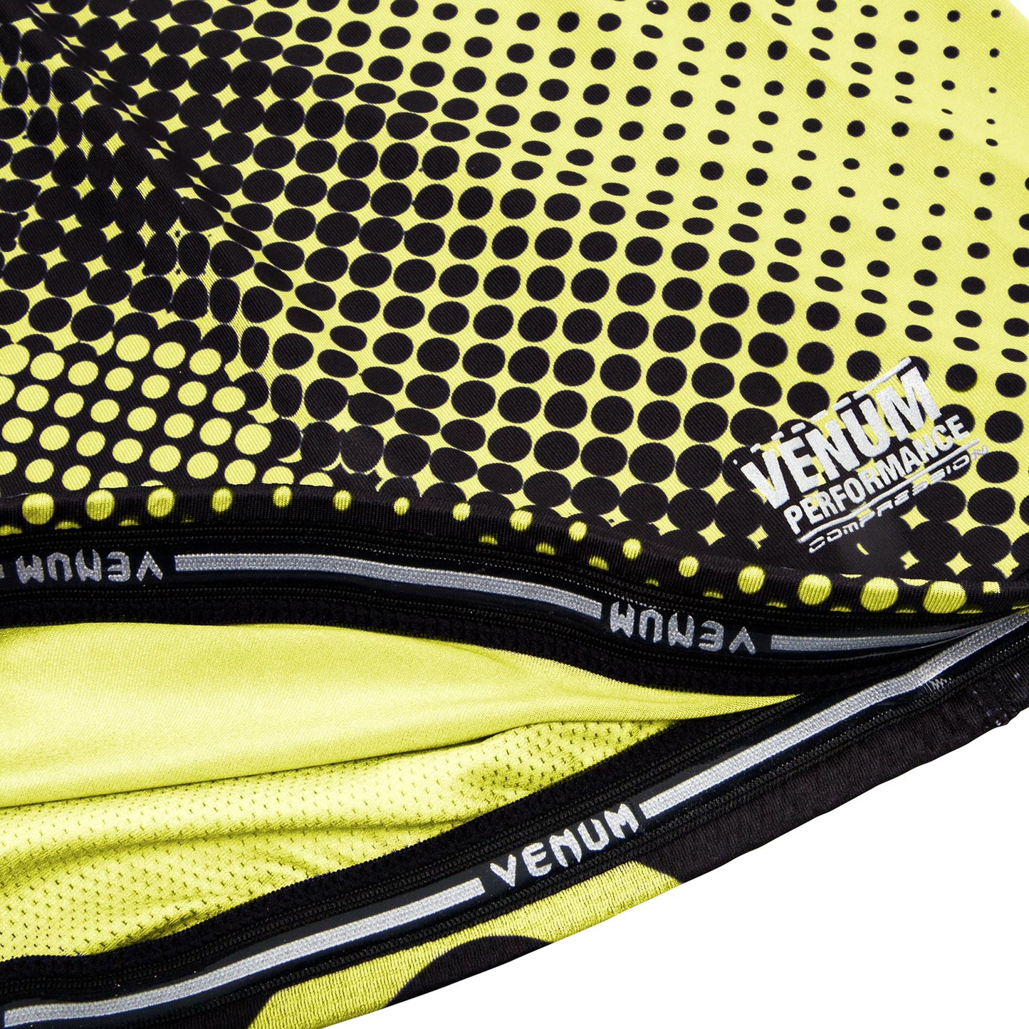 Venum Technical コンプレッション Tシャツ（長袖） - ブラック/イエロー