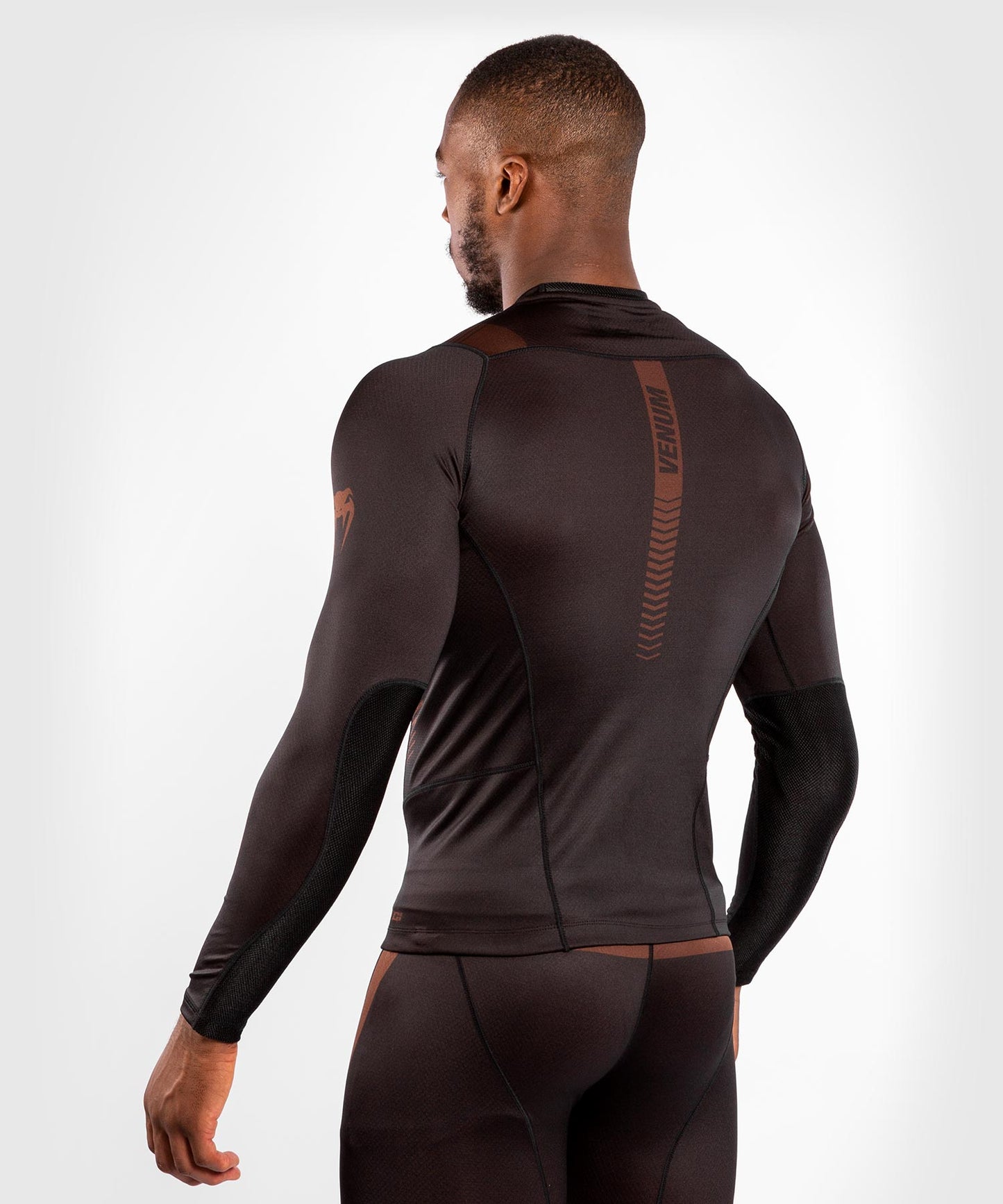 Venum No Gi 3.0コンプレッション T シャツ - 長袖 - ブラック/ブラウン