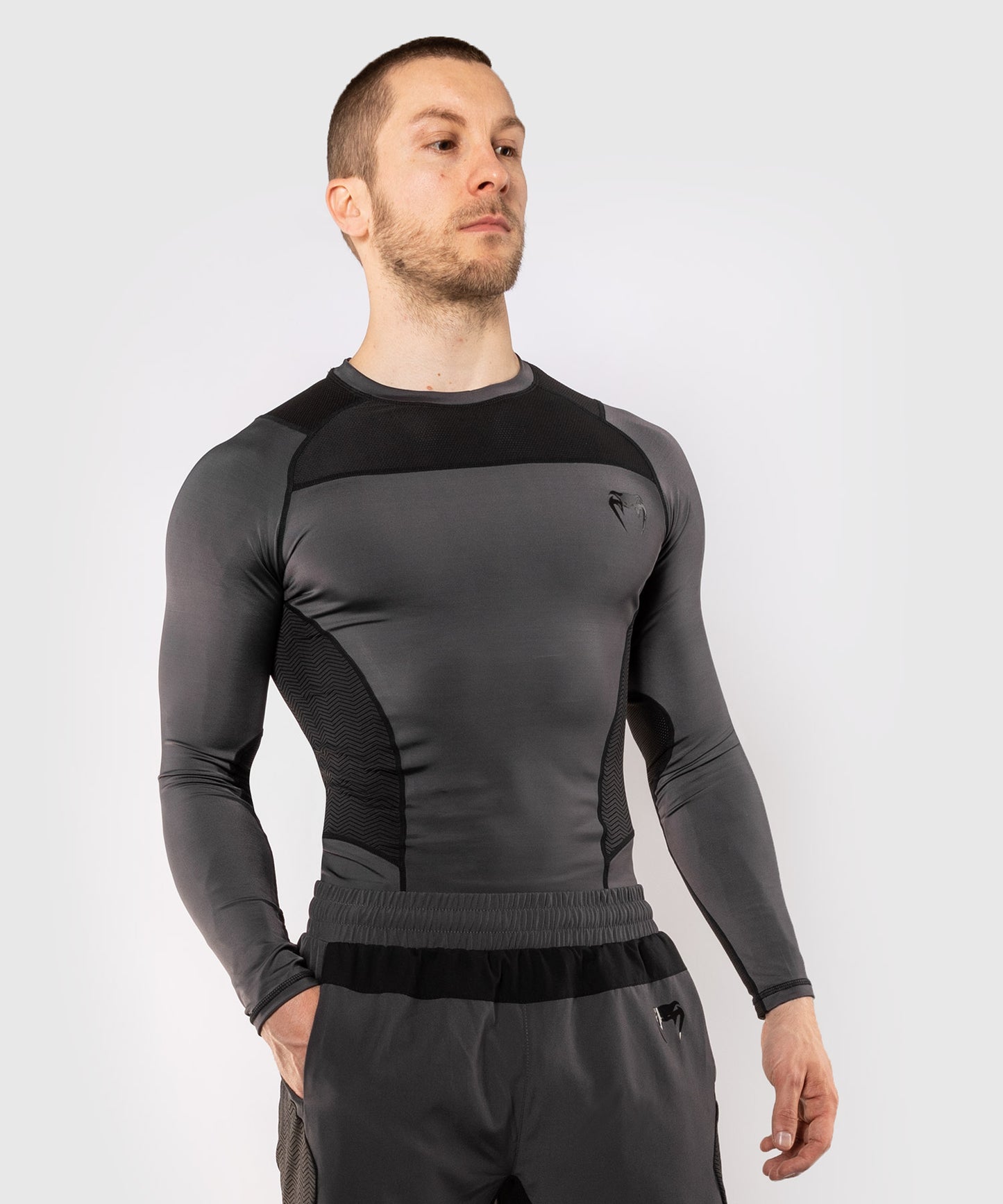 Venum G-Fit ラッシュガード - 長袖 - グレー/ブラック