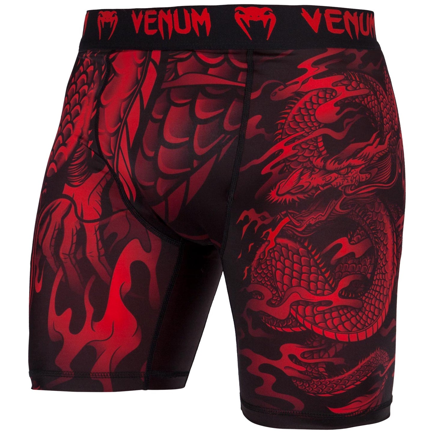 Venum Dragon's Flight コンプレッションショーツ - ブラック/レッド