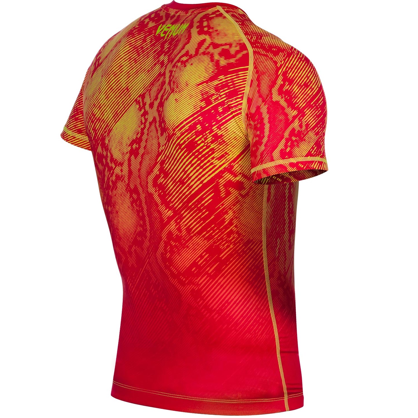 Venum Fusion コンプレッション Tシャツ（半袖） - オレンジ/イエロー