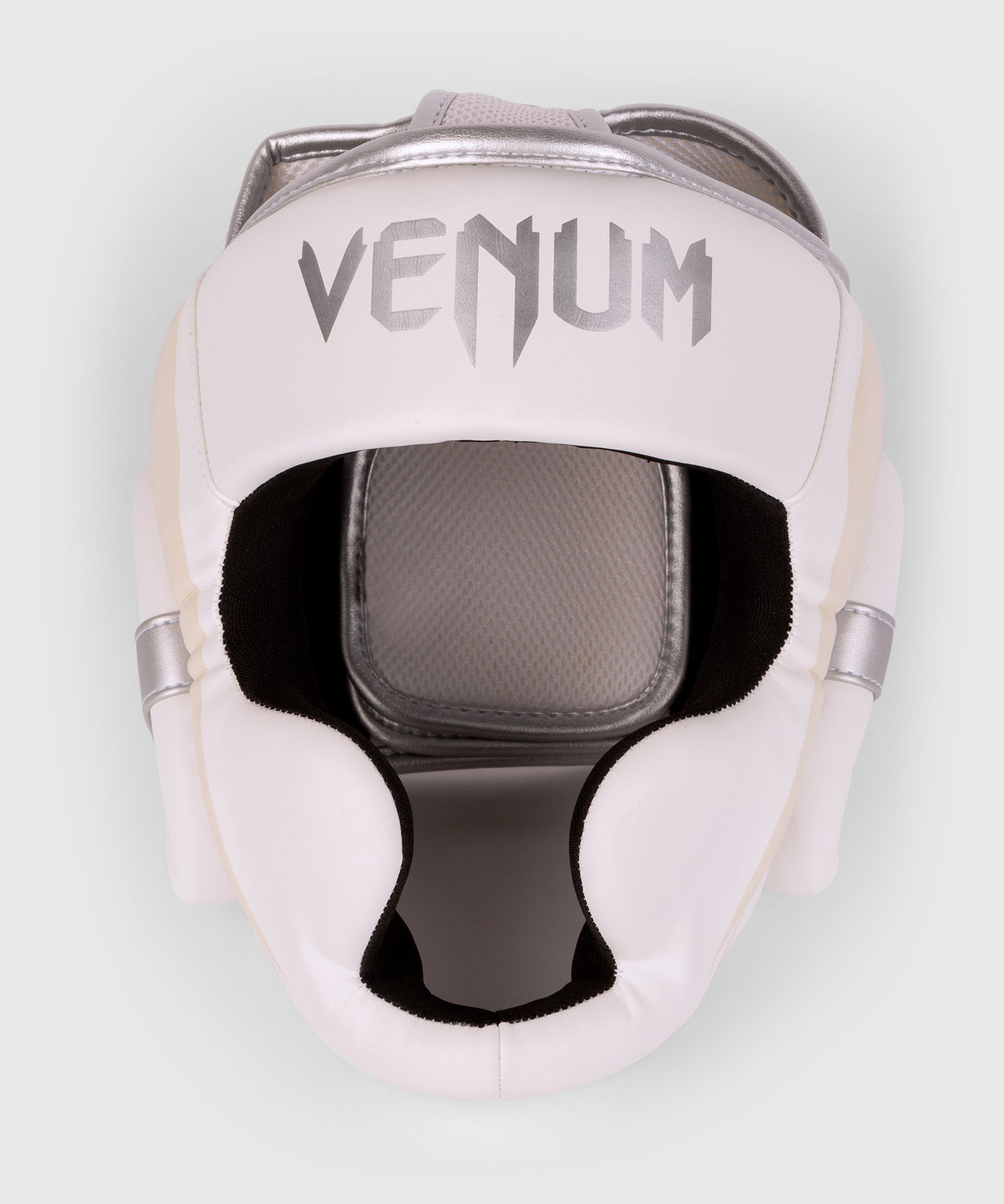 Venum Elite ヘッドギア – ホワイト/シルバー/ピンク