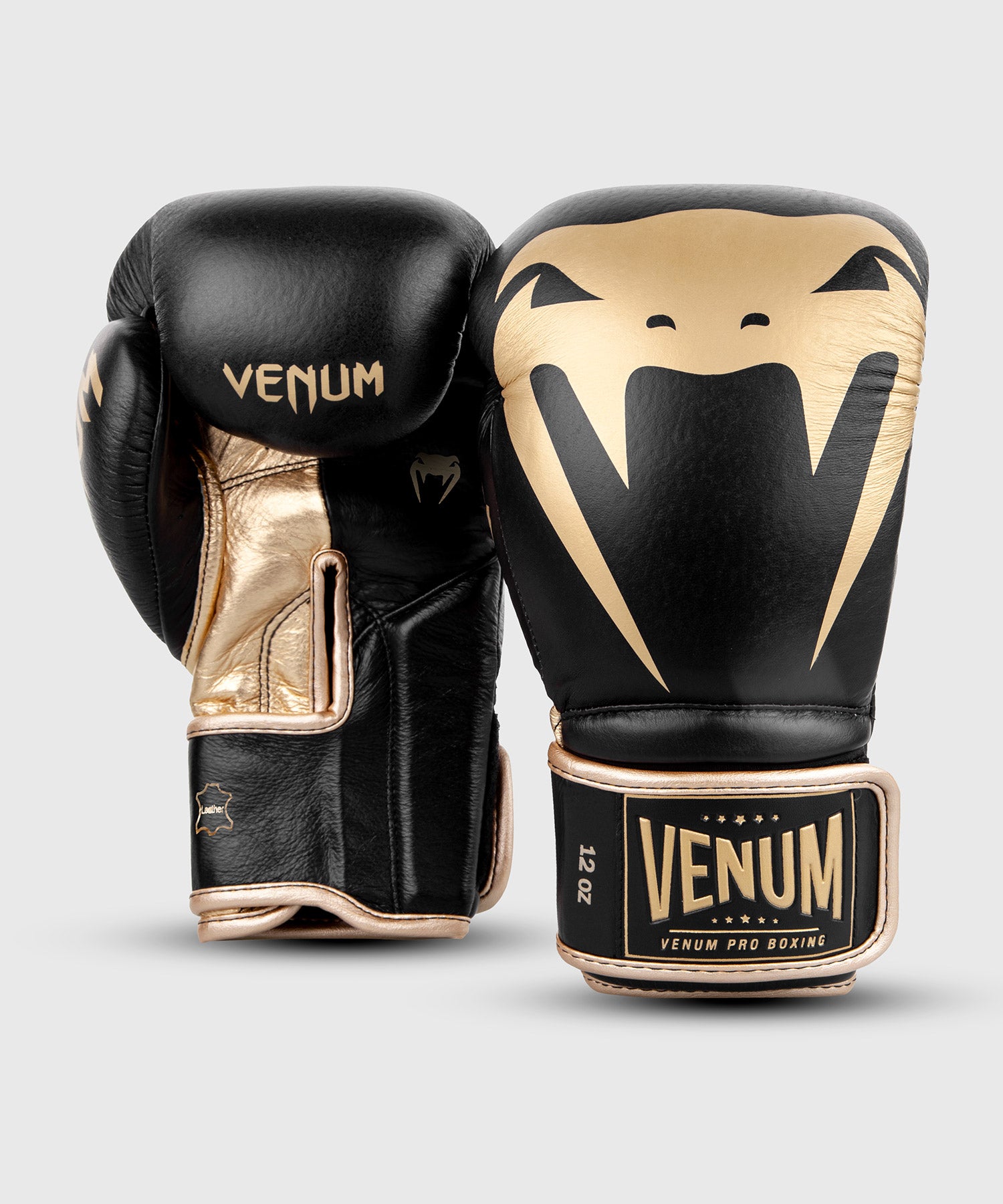 Venum Giant 2.0 Pro ボクシンググローブ マジックテープ式 - ブラック/ゴールド